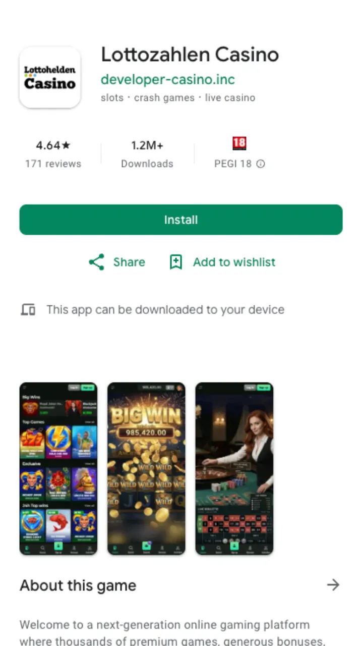 Lottozahlen mobile app